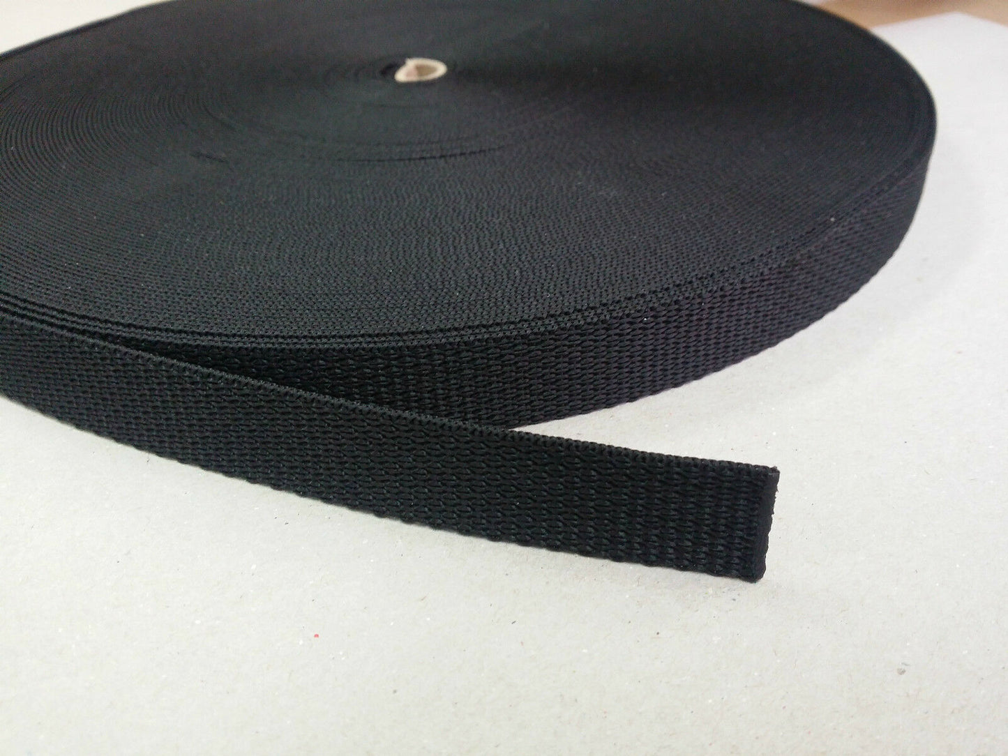 a roll of 20mm webbing showing texture
