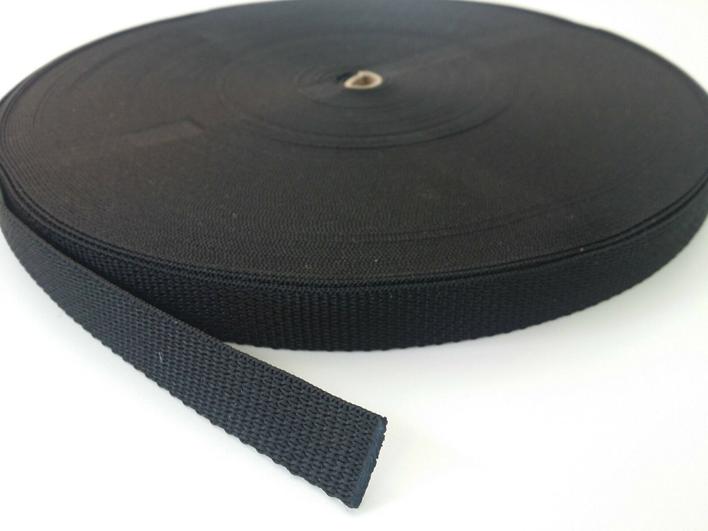 side view of a 20mm roll of webbing 
