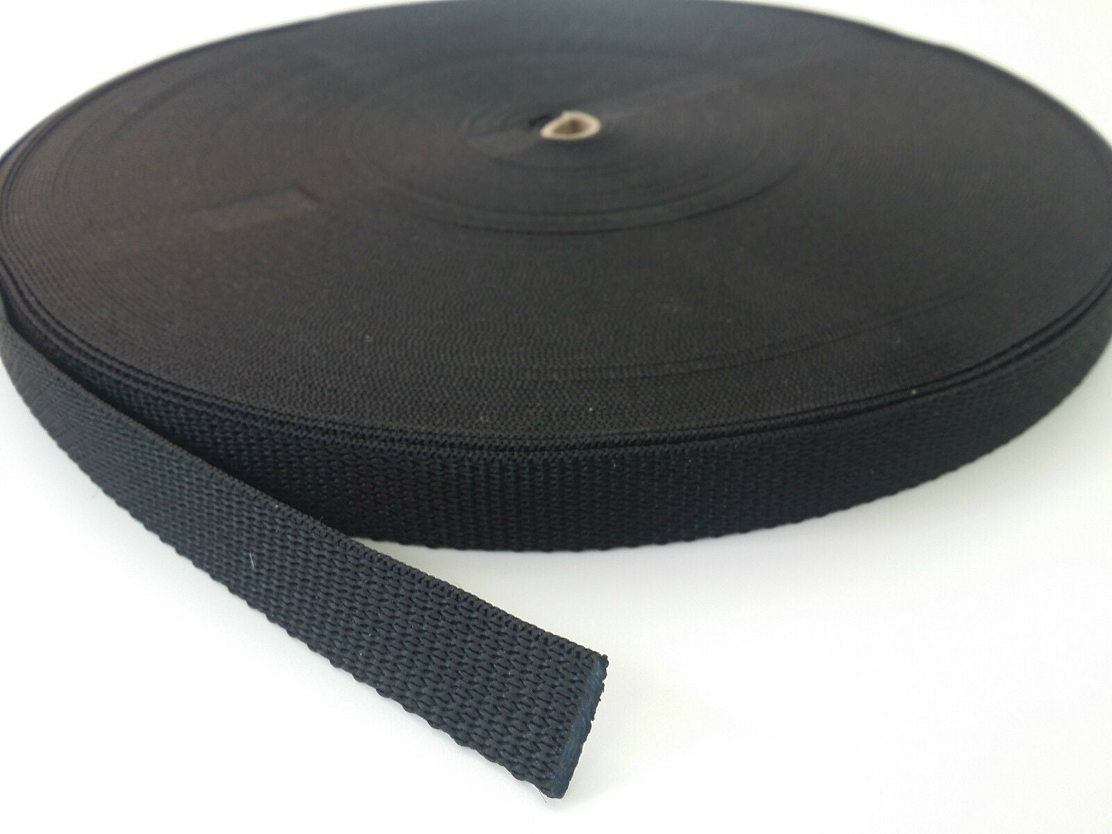side view of a 20mm roll of webbing 