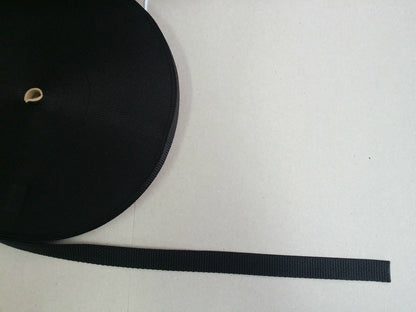 top view of an open roll of 20mm webbing
